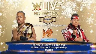 WWE LIVE Holiday Tour in Pittsburgh, PA : Carmelo Hayes Vs The Miz United States Championship Match 