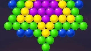  bubble bobble gameplay | bubble shooter relaxing level ⁨@GameOn4u