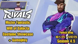 Mister Fantastic | Will of Galacta Twitch Drop Costume Showcase | Marvel Rivals Gameplay Season 4.5