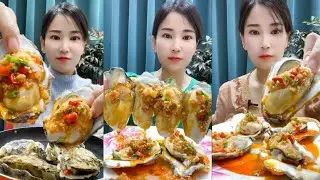 Yummy Seafood Oyster 🦪🦪 #mukbang #yummy #oyster #challenge #chinesefood  