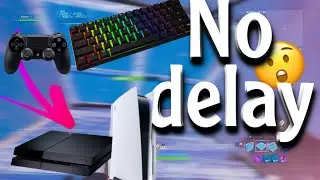 how to remove the delay in ps4/ps5 fortnite kbm console