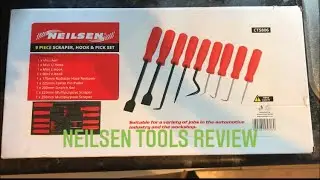 Neilsen Tools Review- 9 Piece Scarper, Hook & Pick Set