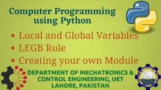 [Python Programming Basics to Advanced]: Local and Global Variables (LEGB Rule) | Lab 18P-2