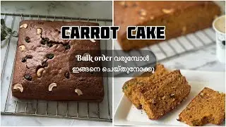 Super tasty Carrot cake making/Bulk orders making Recipe #cakerybyfiroza #teacakes 