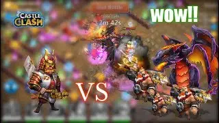 Castle Clash Ronin VS All boss on last expert dungeon_ Insane Damage!