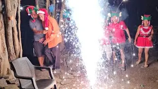 El viejon susto le dio el bolcancito miralo correr