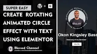 Create Rotating Animated Circle Effect With Text Using Elementor