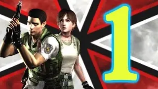Resident Evil: Director's Cut Chris Walkthrough Part 1 - PS1 Gameplay - Rebecca Piano! Sword Key!