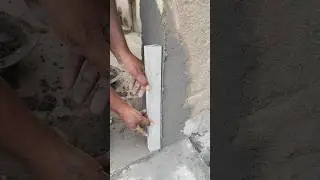 Corner plaster techniques ✅✅✅ #shorts #shortsfeed #plaster #wallplaster #plasterwork #ytshorts