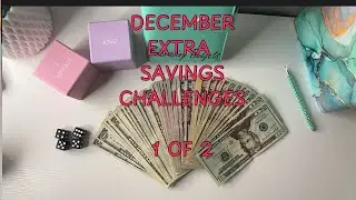 Extra Savings Challenge Cash Stuffing for December 