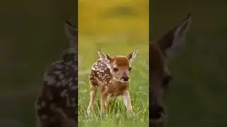 A Baby Deer Found Comfort Beside a Human Baby #shorts #animals