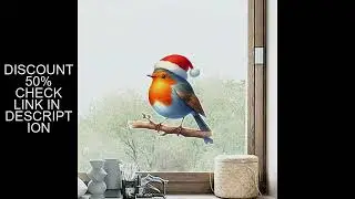Christmas Bird Wall Sticker Baby Kids Room Decoration Mural Self-adhesive BedroomHome Wallpaper Nurs