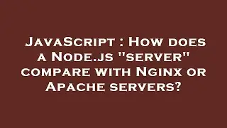 JavaScript : How does a Node.js 