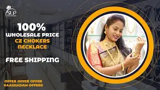 Latest low cost cz chokers Necklace sets | slp fashion jewellery latest |  one gramgold |