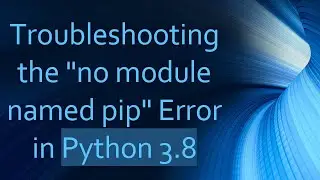 Troubleshooting the 
