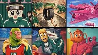 Brainrot but SQUID GAME x ANIME OPENNING