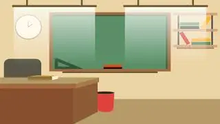 Animated Classroom Background| Virtual/Online Class| Video Lesson| Free