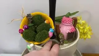 Dollar Tree Fairy Graden Three Tiered Tray