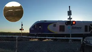 CDTX 2106 Amtrak 527 |AMTK 339 11| Carquinez Straight Shoreline Pvt. Railroad Crossing Port Costa CA