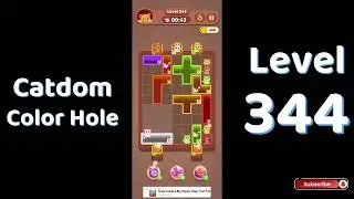 Catdom Level 344 walkthrough | Color Hole 🐱🕳️| Solutionguruji