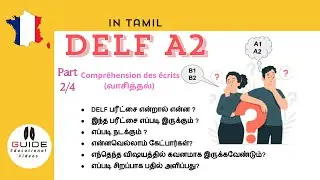 DELF A2 | Part 2 /4 | in tamil