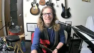 Man uses Boss RC 505, Yamaha keyboard and steel drum to creat improvised song live