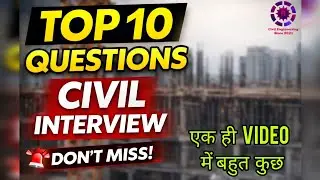 Important interview questions for civil engineering | rolling margin of steel | stirrups hook length