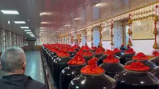 Visiting a famous Vinegar factory near Taiyuan City, Shanxi Province China.
