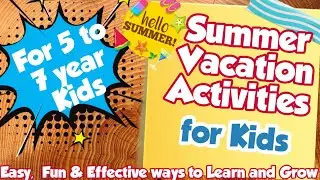 Holidays Activities for kids | Summer Vacation Activities | Daily Practice worksheet