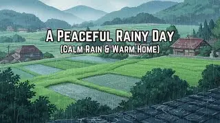 Cozy Rainy Village Life 🌧️ Rice Fields, Cooking, Tea & Sleep  Calm Rain Sounds