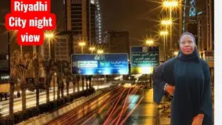 Beautiful scenary at Night In Riyadhi City