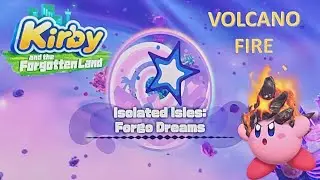 Kirby and the Forgotten Land - Volcano Fire Kirby in Isolated Isles: Forgo Dreams/Extra World 