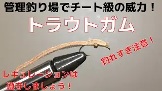 【フライタイイング】トラウトガムを巻いてみた！管理釣り場でチート級の威力！釣れすぎ注意！
