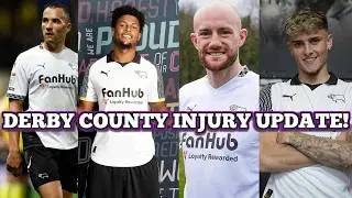 DERBY COUNTY FACE TEAM DILEMMA AFTER HEARTBREAKING INJURY UPDATE!