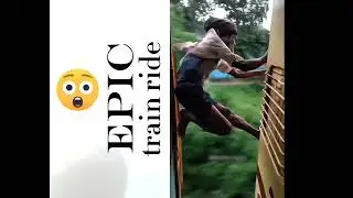 🌀Epic Train Ride: Daring Stunts and Unbelievable Risks Caught on Camera in india
