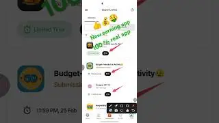 New earning app #under 25 #earnmoneyonline #earning #app#refer and earn