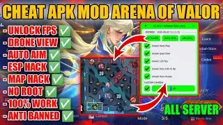 APK MOD MENU AOV TERBARU 2025 &ndash; CHEAT ARENA OF VALOR MAP HACK DRONE VIEW UNLOCK ALL SKIN NO ROOT
