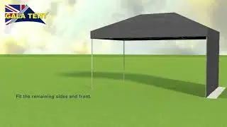 3m x 4.5m How To Erect A Black Gala Tent Pro-MX Gala Shade Gazebo Assembly Instructions