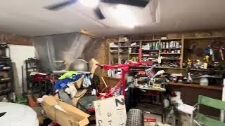 Race Shop - drywall ceiling