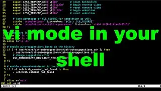 cli tip #3 - vi mode in shell