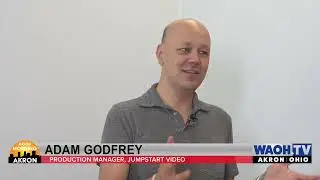 Adam Godfrey, Production Manager at Jumpstart Video, on Good Morning Akron.