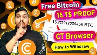 😱Free $15.9 BTC | Cryptotab Browser me Withdrawal Kaise lagaye💰| Bitcoin Mining App | BTC