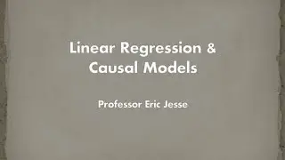 Linear Regression & Causal Models (in Excel)