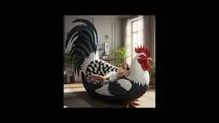 Giant Rooster Shaped Sofas | Trending Art Works #coffeebrewers