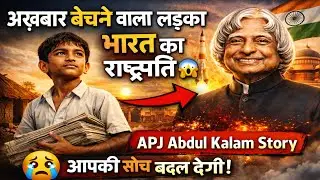 अख़बार बेचने वाला लड़का बना भारत का राष्ट्रपति 😱 | APJ Abdul Kalam Story #MissileManOfIndia 