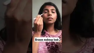Bronze makeup look #yt #shorts #bronzemakeup #makeupforindian #makeupforasian #bronzeeyelook