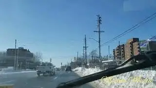 Driving in Ottawa after snow storm.