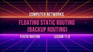 Lesson 11.6 | Floating Static Routing (Backup Routing) | Static Routing | Computer Networks
