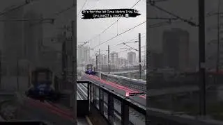 It's for the 1st Time Metro Trial Run On 🚇Line2A-Dahisar-DN Nagar 🚇line7-Andheri East-Dahisar East