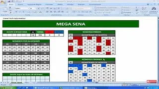 Planilha Mega Sena 30 Dezenas Sem Fixas Com Filtros Por Mini Quadrante